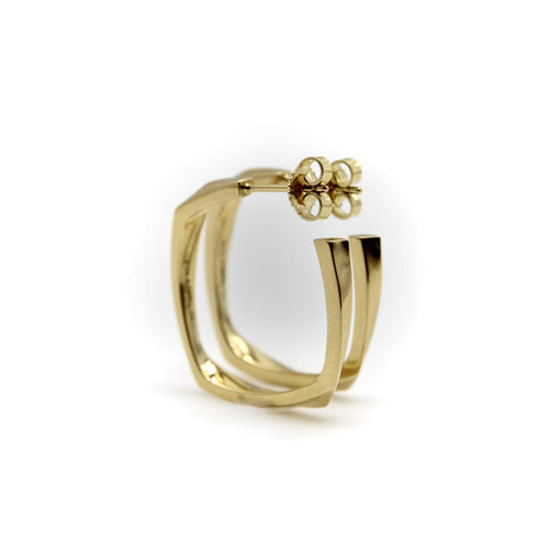 Boucles d'oreilles Tiffany & Co Frank Gehry - Boucles d'oreilles créoles Torque en or 18K 58 Facettes 11145
