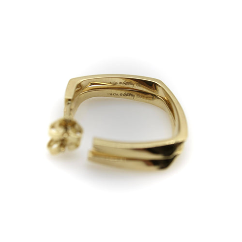Boucles d'oreilles Tiffany & Co Frank Gehry - Boucles d'oreilles créoles Torque en or 18K 58 Facettes 11145