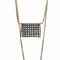 Collier Collier à franges d'émeraudes et saphirs en or jaune 58 Facettes REF2363-85