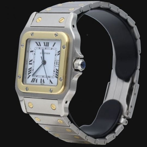 Montre Cartier Santos Galbée - Montre en or jaune et acier 58 Facettes MT46779