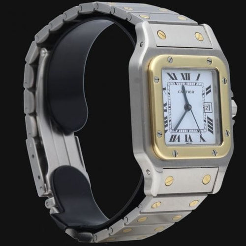 Montre Cartier Santos Galbée - Montre en or jaune et acier 58 Facettes MT46779