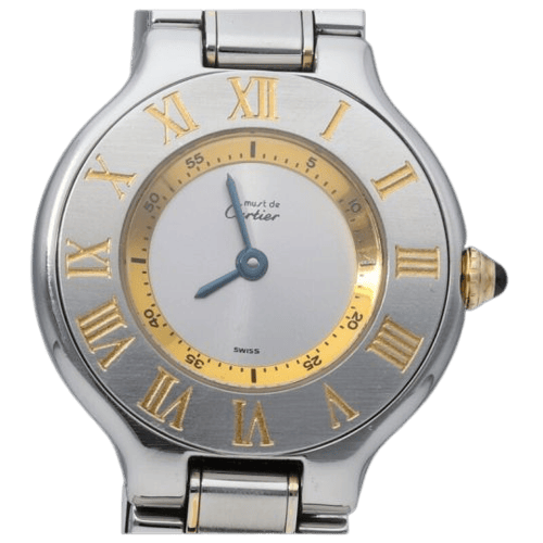 Montre Cartier Must 21 - Montre en or jaune et acier 58 Facettes MT47099