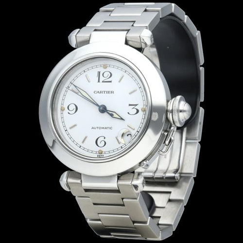 Montre Cartier Pasha C - Montre 35 mm automatique en acier 58 Facettes MT46765