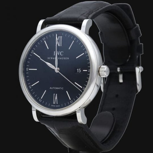 Montre IWC Portofino - Montre automatique en acier 58 Facettes MT46837