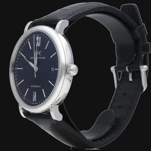 Montre IWC Portofino - Montre automatique en acier 58 Facettes MT46837