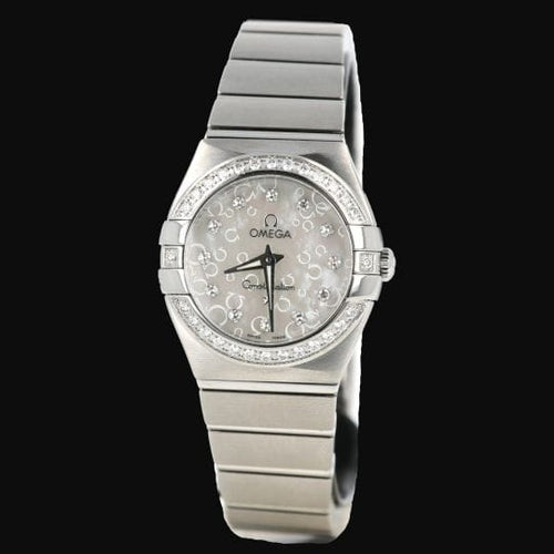 Montre Omega Constellation - Montre femme en acier et diamants 58 Facettes MT46985