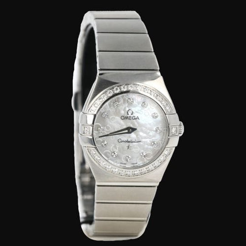 Montre Omega Constellation - Montre femme en acier et diamants 58 Facettes MT46985
