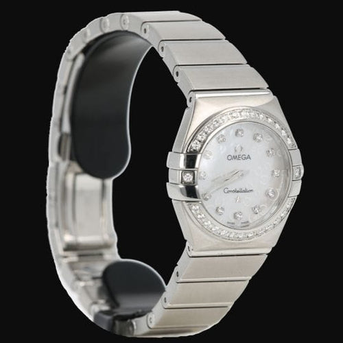 Montre Omega Constellation - Montre femme en acier et diamants 58 Facettes MT46985