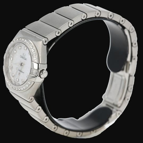 Montre Omega Constellation - Montre femme en acier et diamants 58 Facettes MT46985