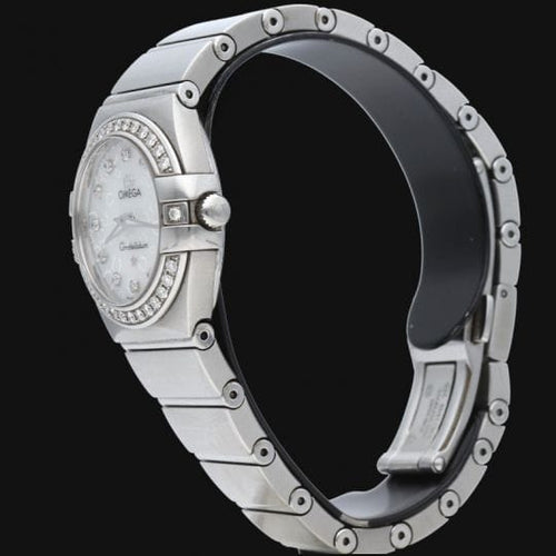 Montre Omega Constellation - Montre femme en acier et diamants 58 Facettes MT46986