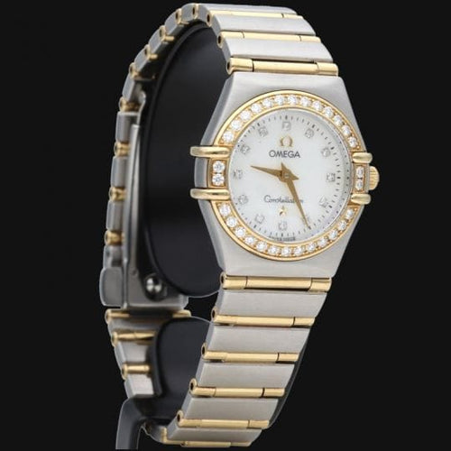 Montre Omega Constellation - Montre Mini 22,5 mm en or jaune, acier et diamants 58 Facettes MT46988