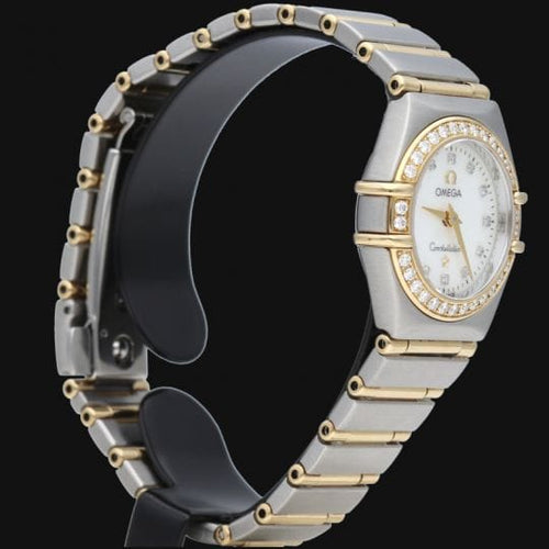 Montre Omega Constellation - Montre Mini 22,5 mm en or jaune, acier et diamants 58 Facettes MT46988