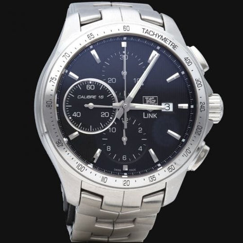 Montre TAG Heuer Link Calibre 16 - Montre en acier 58 Facettes MT46491