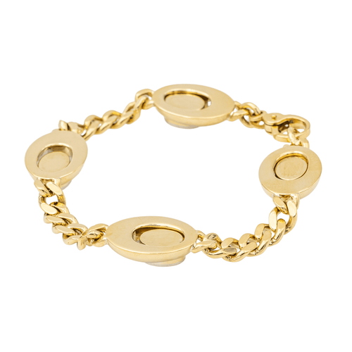 Bracelet Bracelet en or jaune et or blanc avec diamants 58 Facettes 3132892RV