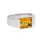 Bague 57.5 Bague en or blanc et citrine 58 Facettes 5018769RV