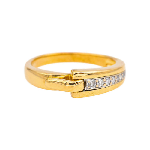 Bague 55 Guy Laroche - Bague en or jaune, or blanc et diamants 58 Facettes 5248109CN