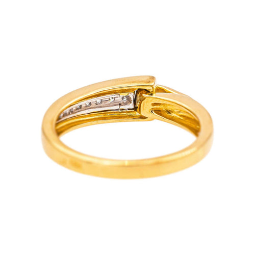 Bague 55 Guy Laroche - Bague en or jaune, or blanc et diamants 58 Facettes 5248109CN