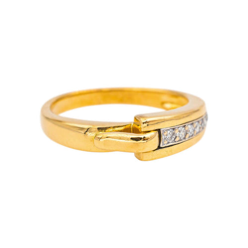 Bague 55 Guy Laroche - Bague en or jaune, or blanc et diamants 58 Facettes 5248109CN