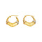 Boucles d'oreilles Créoles - Boucles d'oreilles en or jaune, blanc et rose 58 Facettes 5236223RV