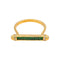 Bague 53 Bague en or jaune, tsavorites et diamants 58 Facettes 5276265RV