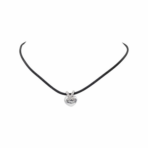 Collier Chaumet Liens - Collier pendentif en or blanc et diamants 58 Facettes 5281124CN