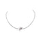Collier Didier Guérin - Collier motifs floraux en or blanc et saphirs roses 58 Facettes 5285753CN