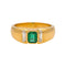 Bague 54 Bague en or jaune, émeraude et diamants 58 Facettes 5426472RV