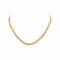 Collier Collier maille tressée en or jaune, blanc et rose 58 Facettes 5458456RV