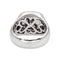 Bague 55 Chevalière - Bague en or blanc, onyx et diamants 58 Facettes 5357410CN