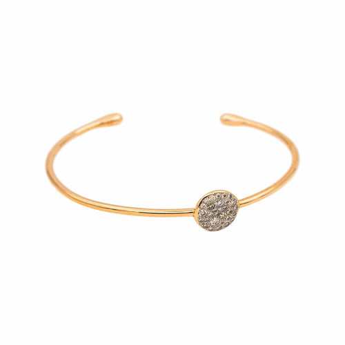 Bracelet Pomellato Sabbia - Bracelet demi-jonc en or rose et diamants bruns 58 Facettes 5376553CN