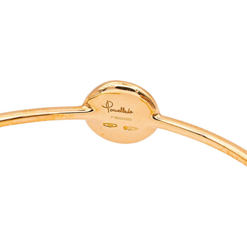 Bracelet Pomellato Sabbia - Bracelet demi-jonc en or rose et diamants bruns 58 Facettes 5376553CN