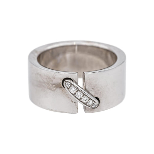 Bague 54 Chaumet Liens - Bague en or blanc et diamants 58 Facettes 5434771CN