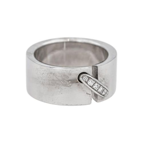 Bague 54 Chaumet Liens - Bague en or blanc et diamants 58 Facettes 5434771CN