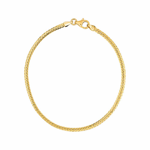 Bracelet Bracelet maille anglaise en or jaune 18 carats 58 Facettes 5444852CN