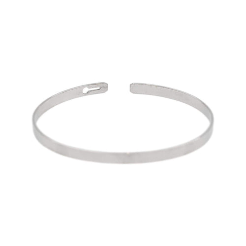 Bracelet Dinh Van Serrure - Bracelet jonc en or blanc et diamant 58 Facettes 5480849CN