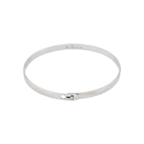 Bracelet Dinh Van Serrure - Bracelet jonc en or blanc et diamant 58 Facettes 5480849CN