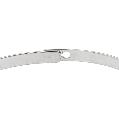Bracelet Dinh Van Serrure - Bracelet jonc en or blanc et diamant 58 Facettes 5480849CN