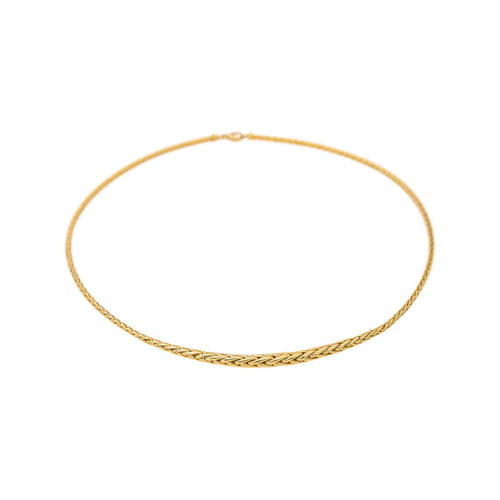 Collier Collier maille palmier en or jaune 58 Facettes 5481551CN
