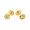 Boucles d'oreilles Cartier Trinity - Boucles d'oreilles puces en ors trois tons et diamants 58 Facettes 5598926RV