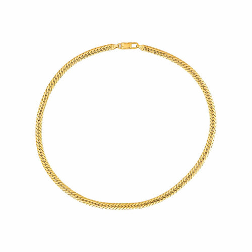 Collier Collier maille anglaise en or jaune 58 Facettes 5437530CN