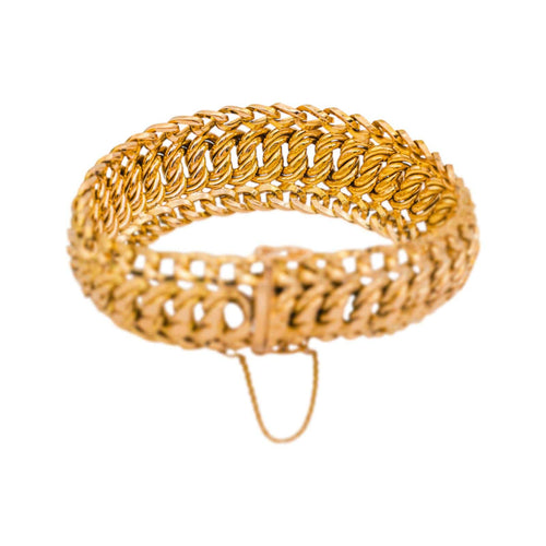Bracelet Bracelet maille américaine en or rose 58 Facettes 5446543CN