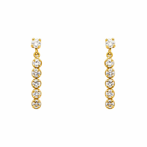Boucles d'oreilles Boucles d'oreilles en or jaune et diamants 58 Facettes 5419003CN