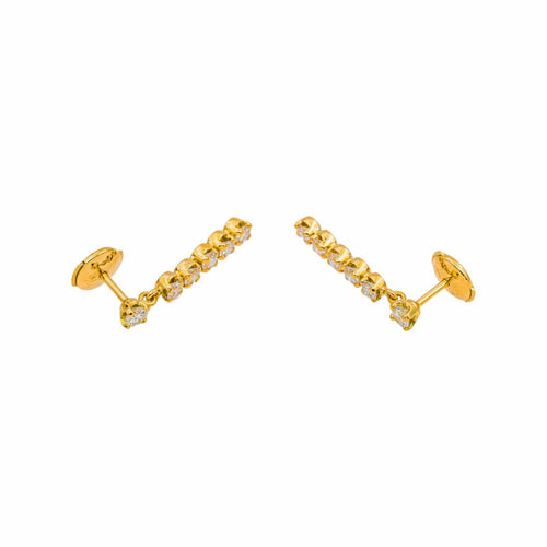 Boucles d'oreilles Boucles d'oreilles en or jaune et diamants 58 Facettes 5419003CN