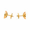 Boucles d'oreilles Boucles d'oreilles puces fleur en or rose et jaune 58 Facettes 5446542CN