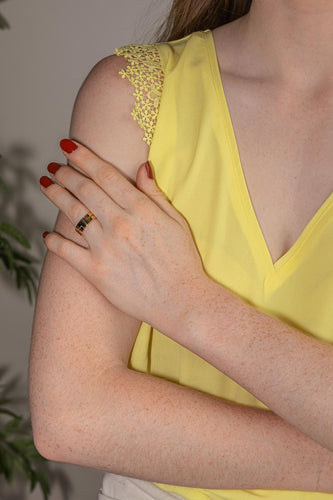 Bague 55 Dinh Van Seventies - Bague jonc en or jaune 58 Facettes 5451116CN
