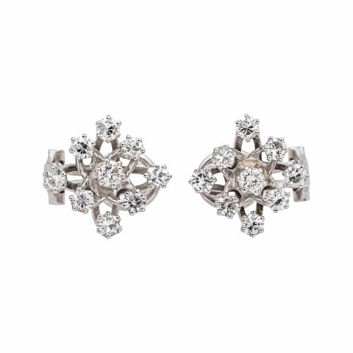 Boucles d'oreilles Boucles d'oreilles clips en or blanc et diamants 58 Facettes 5531391CN