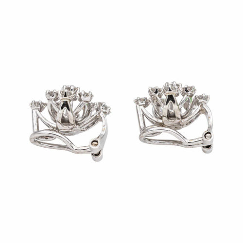 Boucles d'oreilles Boucles d'oreilles clips en or blanc et diamants 58 Facettes 5531391CN