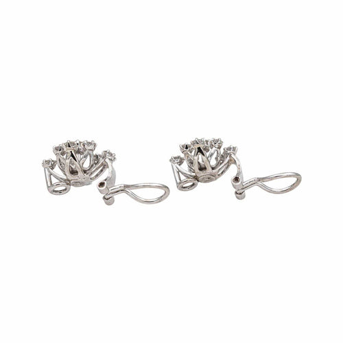 Boucles d'oreilles Boucles d'oreilles clips en or blanc et diamants 58 Facettes 5531391CN