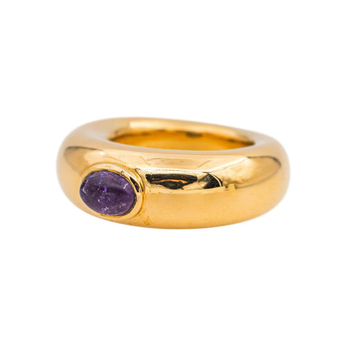 Bague 50 Chaumet Bibendum - Bague jonc en or jaune et améthyste 58 Facettes 5564103CN