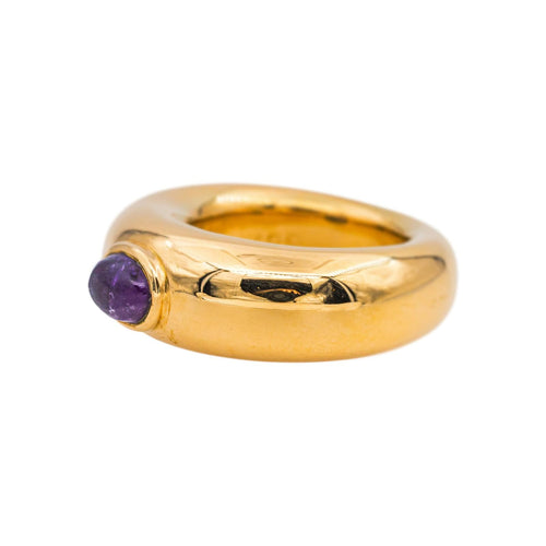 Bague 50 Chaumet Bibendum - Bague jonc en or jaune et améthyste 58 Facettes 5564103CN